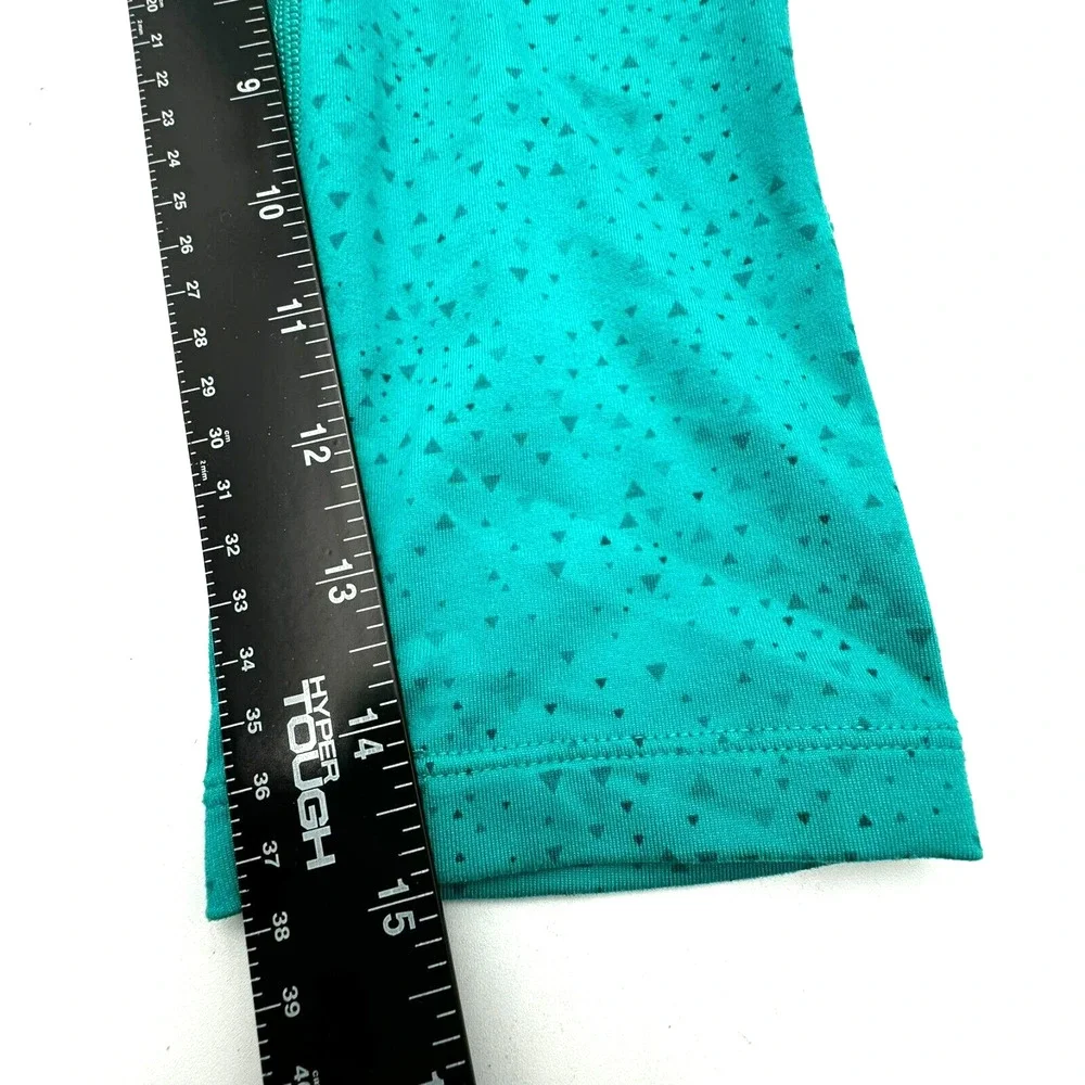NIKE Women's XS Teal Epic Lux Tight Fit Running Capri Pants‎ Leggings zip Pocket